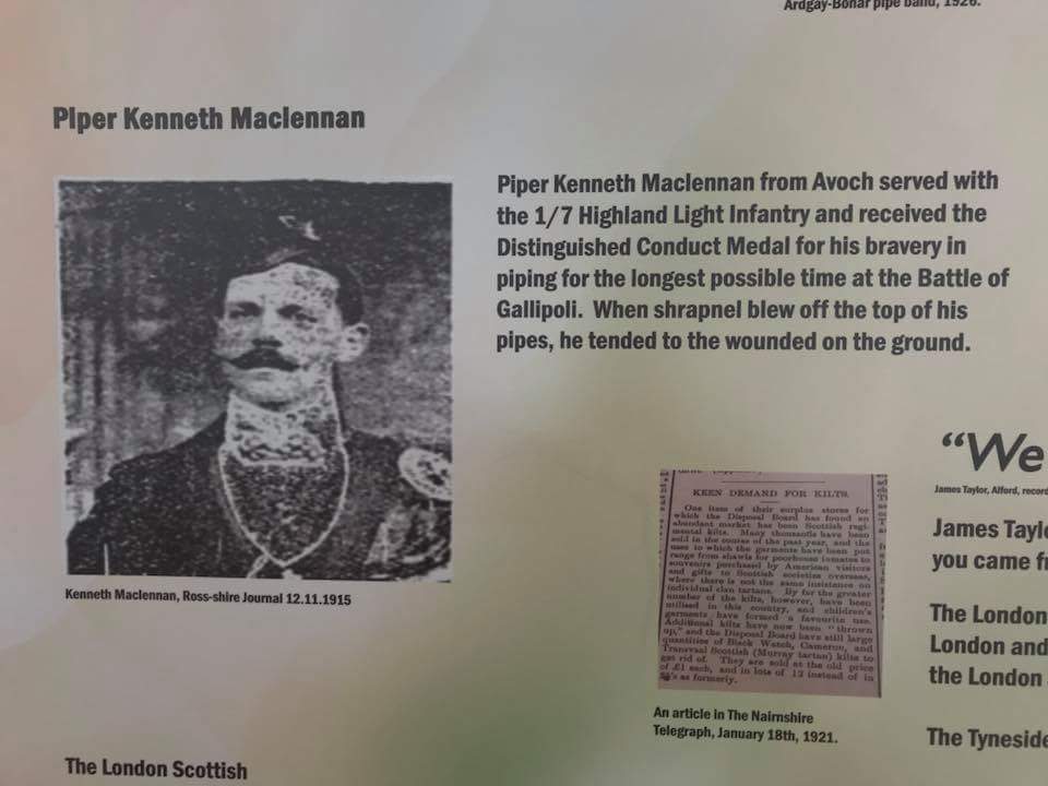 Photo of photos/Kenneth McLennan DCM piper at Gallipoli clipping RJ1915